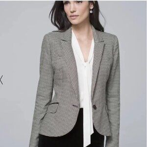 WHBM Houndstooth Suiting Jacket